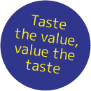 Taste the value, value the test